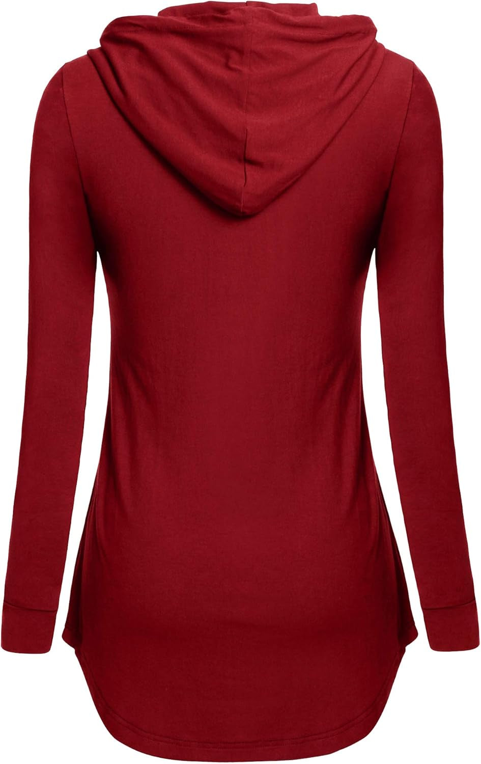Women Tunic Hoodies Long Sleeves Pocket Crewneck Dressy Shirts