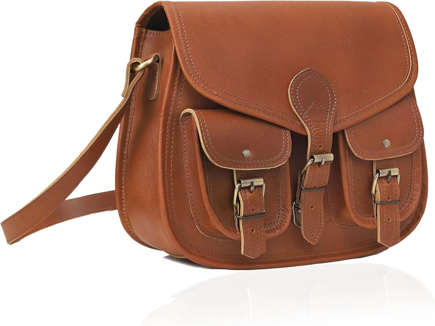 13 Inch Vintage Crossbody Bags, Vintage Leather Satchel for Women, Leather Purse for Women, Brown Crossbody Bag, Tote Bag